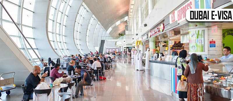 غذا ها در فرودگاه دبی